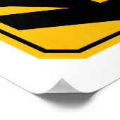 Poster voor omgevingswaarschuwing voor ruimtevaart (Hoek)