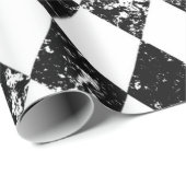 Poster voor ontkoppeling van zwarte en witte harle cadeaupapier (Rol Hoek)