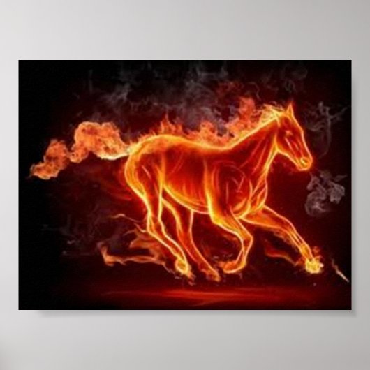 Poster voor ontvlammende paarden (Voorkant)