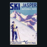 Poster voor open slippers<br><div class="desc">Jasper National Park,  Canada - Woman Posing Open Slopes Poster - Jasper National Park,  Canada was created in 1950. This image depicts scenes from Jasper National Park,  Canada.</div>