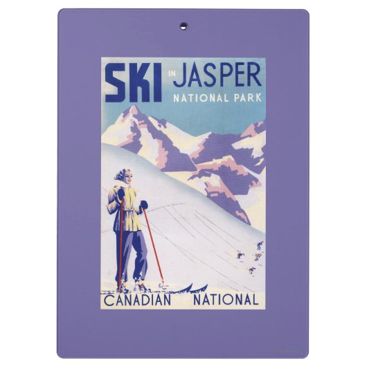 Poster voor open slippers klembord (Achterkant)