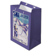 Poster voor open slippers medium cadeauzakje (Voorkant Gekanteld)