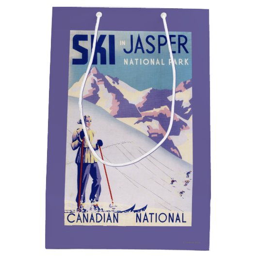 Poster voor open slippers medium cadeauzakje (Achterkant)