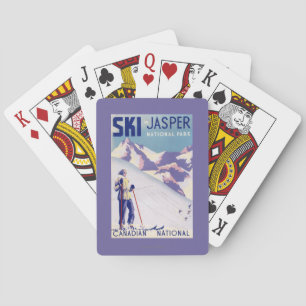 Poster voor open slippers pokerkaarten