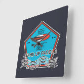 Poster voor opstand-peddel vierkante klok (Hoek)