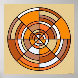 Poster voor optische lichtstraal
