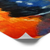 Poster voor Oranje lakverf (Hoek)