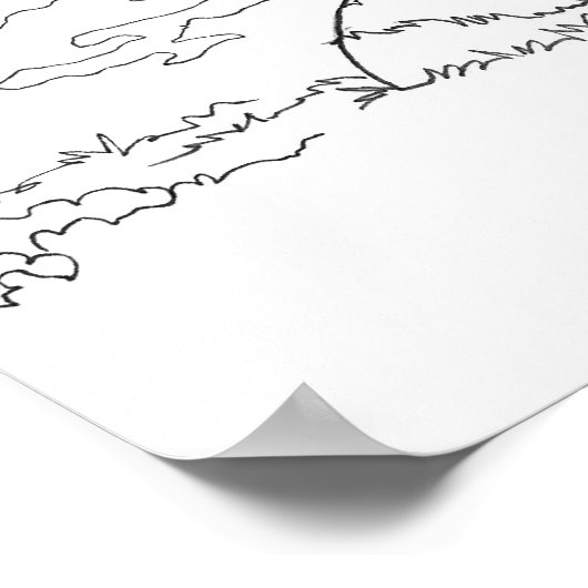 Poster voor paardenkleuren (Hoek)