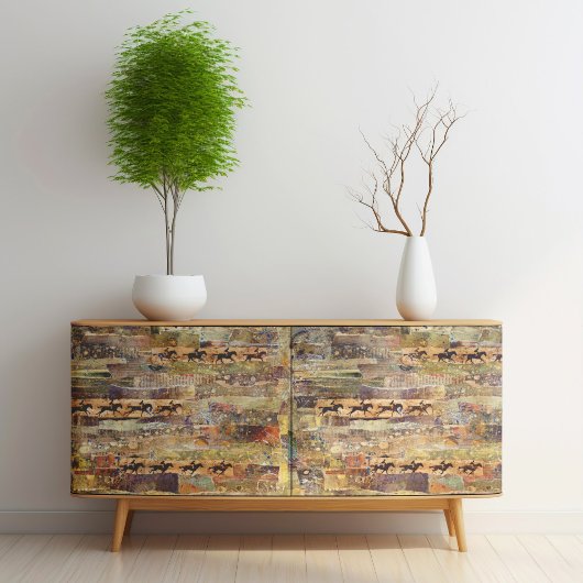 Poster voor paardenkunst of ontkoppelpapier