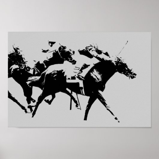 Poster voor paardenraces (Voorkant)