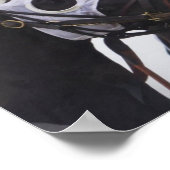 Poster voor paardenraces afdrukken (Hoek)