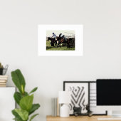 Poster voor paardenraces afdrukken (Thuiskantoor)