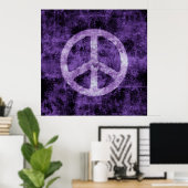 Poster voor Paarse vredeshandtekeningen (Thuiskantoor)