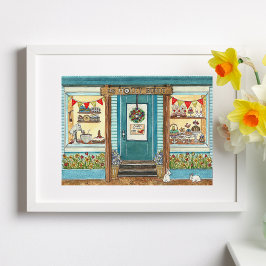 Poster voor paaskake Waterverf