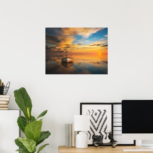 Poster voor panoramisch landschap (Thuiskantoor)