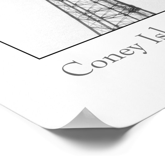 Poster voor parachute sprinttoren (Hoek)