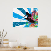 Poster voor paradise met vervorming (Keuken)