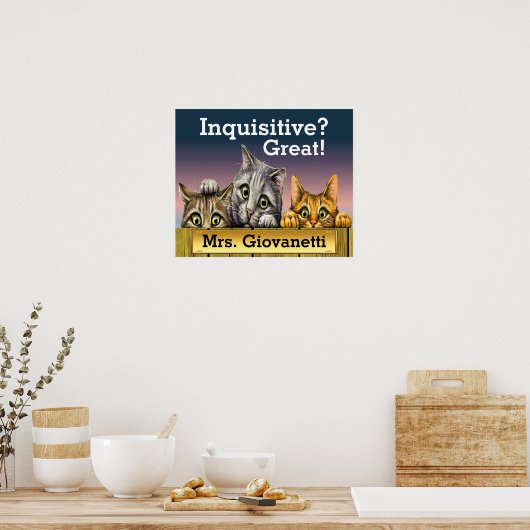 Poster voor pekelkatten (Keuken)