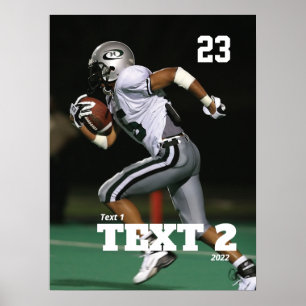 Poster voor persoonlijk Football op gamedag