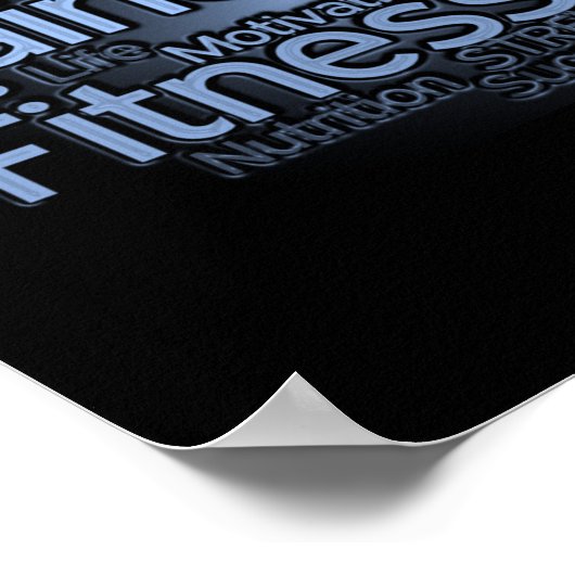 Poster voor persoonlijke trainers of fitnesscenter (Hoek)