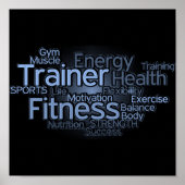 Poster voor persoonlijke trainers of fitnesscenter (Voorkant)