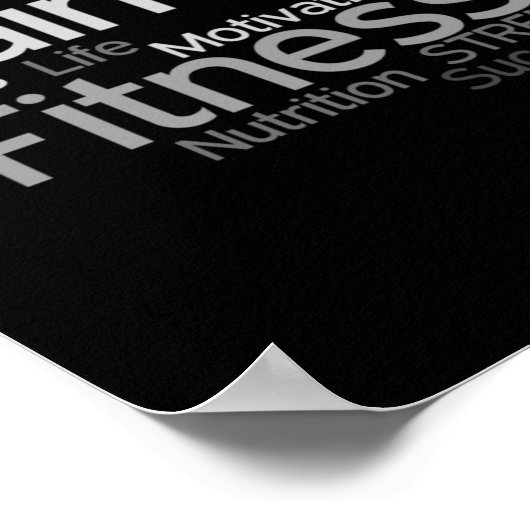 Poster voor persoonlijke trainers of fitnesscenter (Hoek)