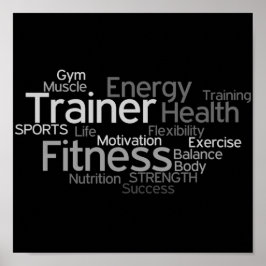 Poster voor persoonlijke trainers of fitnesscenter