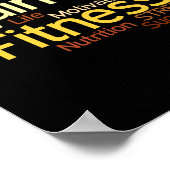 Poster voor persoonlijke trainers of fitnesscenter (Hoek)