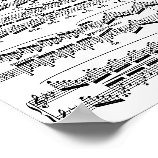 poster voor piano-muziek (Hoek)