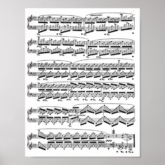 poster voor piano-muziek (Voorkant)
