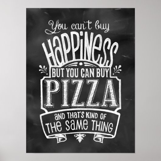 Poster voor pizzaliefhebbers (Voorkant)