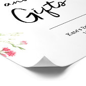 Poster voor plankjes met kaartjes en cadeaus (Hoek)