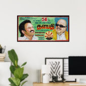 Poster voor politieke reclamebillboard van India (Thuiskantoor)