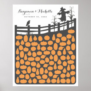 Poster voor pompoenpleistergebiedoek - 100 ruimtes