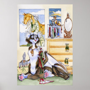 Poster voor poppen en staarten