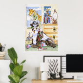 Poster voor poppen en staarten (Thuiskantoor)