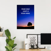 Poster voor positieve bevestiging (Thuiskantoor)