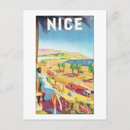 Poster voor prettig reizen briefkaart
