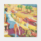 Poster voor prettig reizen magneet (Voorkant)