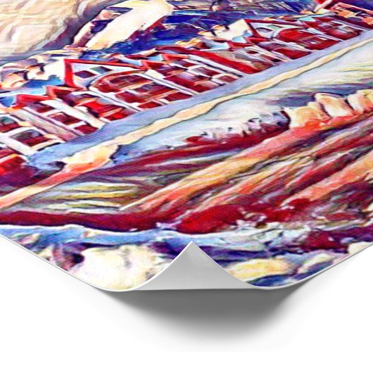 Poster voor prettige kerstfeestdagen (Hoek)