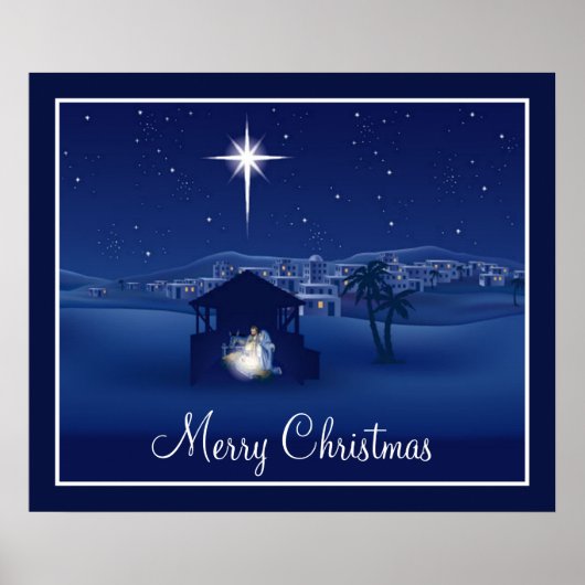 Poster voor prettige kerstfeestdagen (Voorkant)