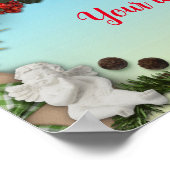 Poster voor prettige kerstJouw tekst (Hoek)