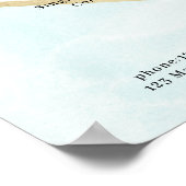 Poster voor prijslijst voor moderne Waterverf (Hoek)