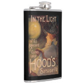 Poster voor promotie van Sarsaparilla in Hood Heupfles (Rechts)