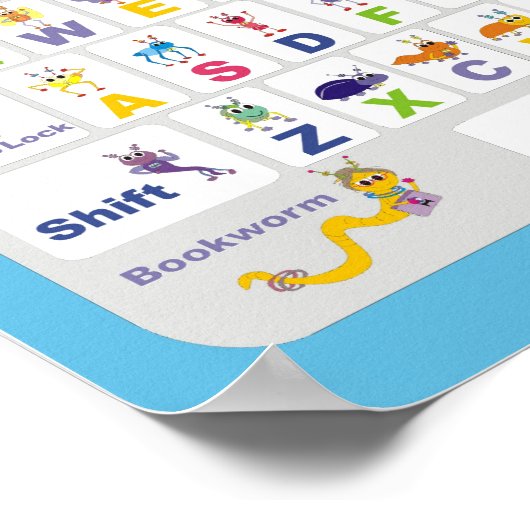 Poster voor Puterbugs-toetsenbord (Hoek)