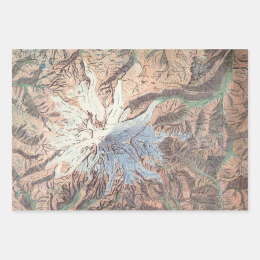 Poster voor  rampenkaart inpakpapier vel (Voorkant 2)