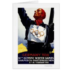 poster voor reclame voor de Olympische Winterspele