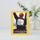 poster voor reclame voor de Olympische Winterspele Briefkaart (Staand voorkant)