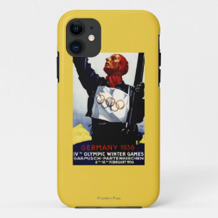 poster voor reclame voor de Olympische Winterspele iPhone 11 Hoesje