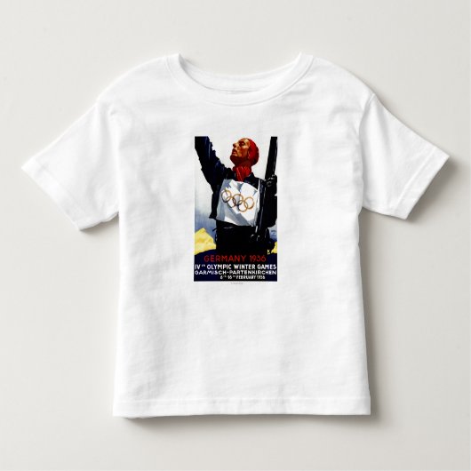 poster voor reclame voor de Olympische Winterspele Kinder Shirts (Voorkant)